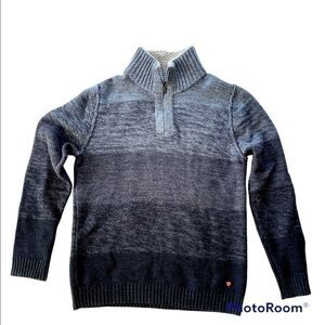 Strellson 1/4 zip shades of blue Sweater, Noah-T design